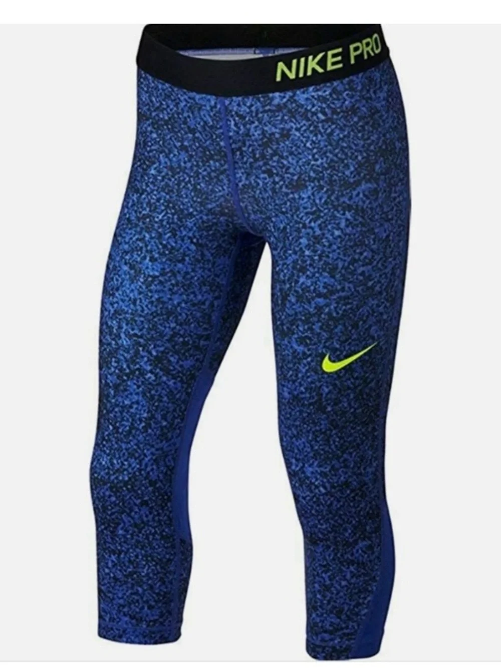 Nike Pro Printed Compression Girls Capri Leggings Size S